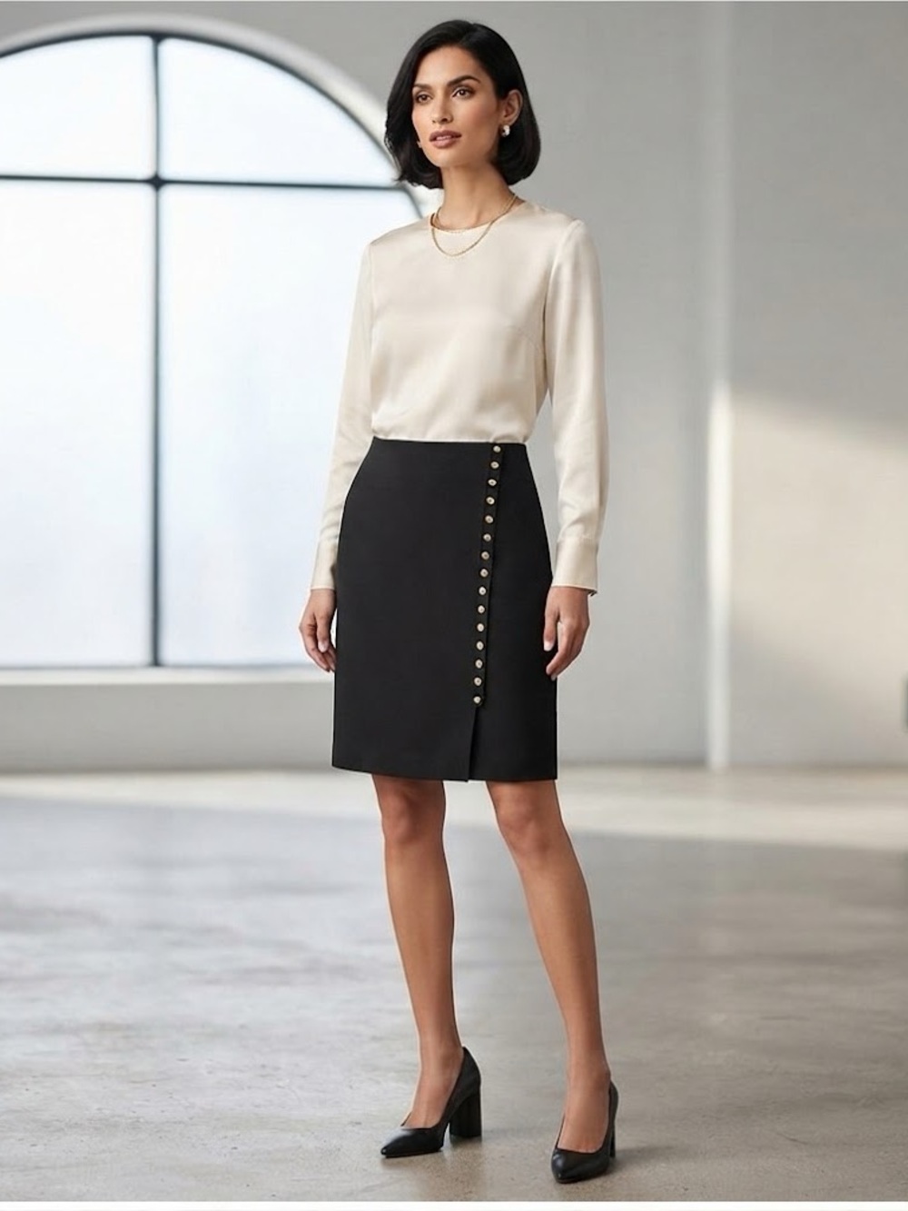 Talbots Black Skirt